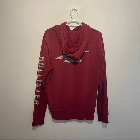 Hollister Maroon Hoodie for Men - Picture 2 of 6